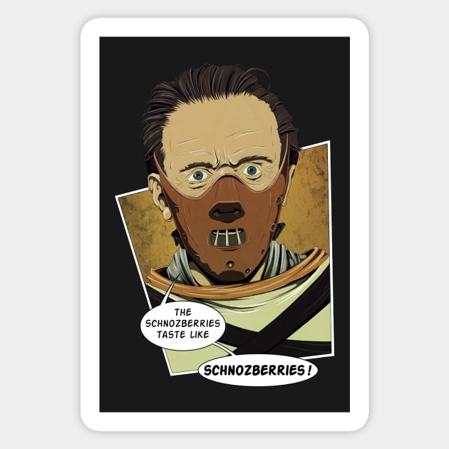 Lecter Schnozberries Sticker by willblackb4